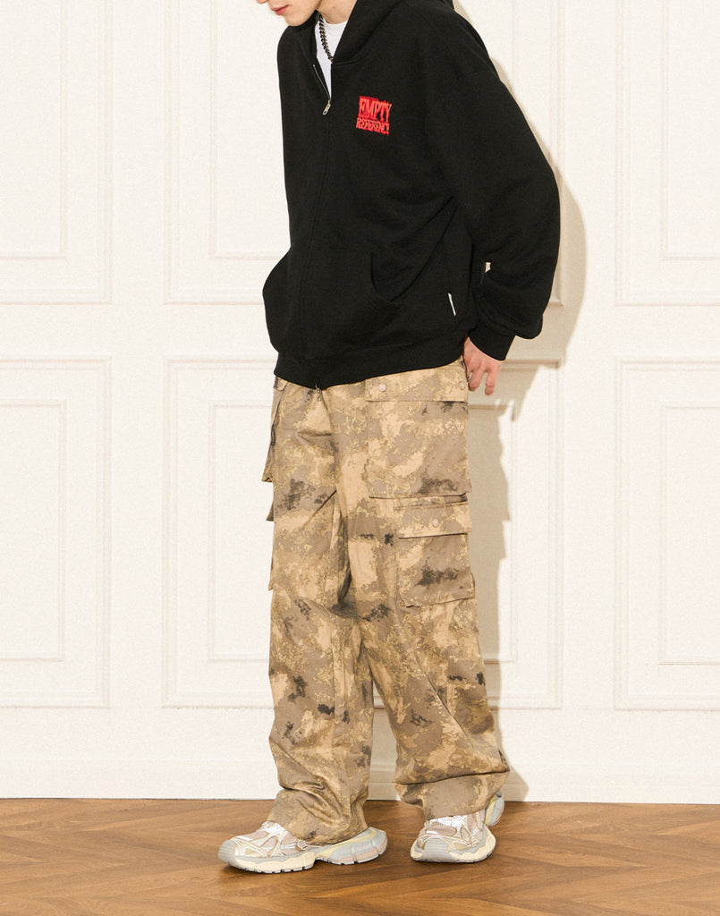 EMPTY REFERENCE Camoflauge Multipocket Cargo Pants