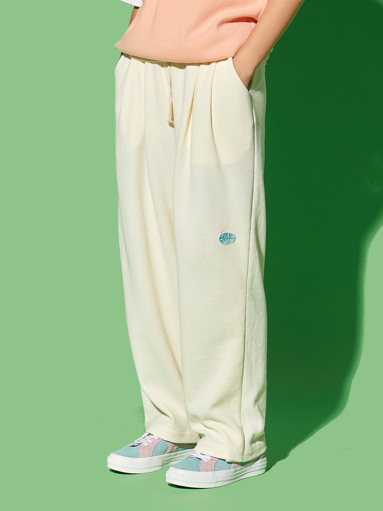 INRM Waffle-Knit Wide Lounge Pants