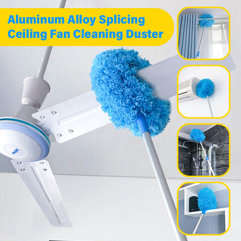 [SG Seller]Aluminum Alloy Splicing Type Ring Sweeper/Ceiling Fan Cleaning Duster/Round Duster