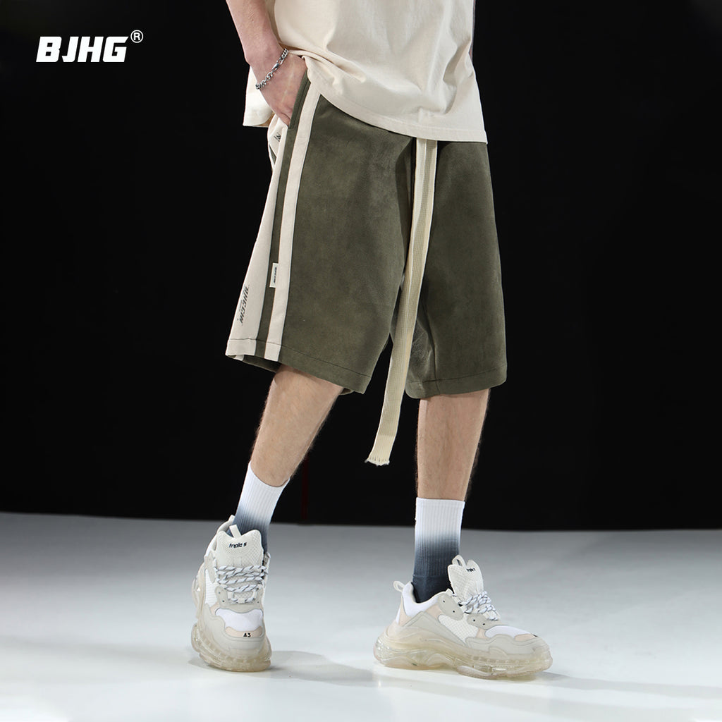 BJHG Velour Wideleg Lounge Shorts