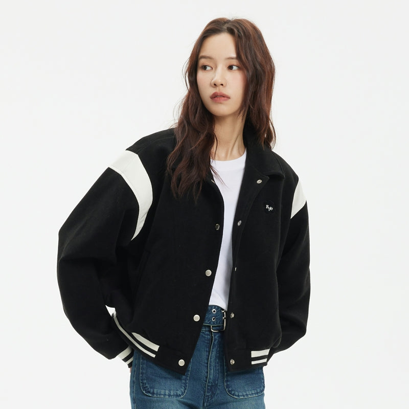 RPB Cropped Varsity Jacket