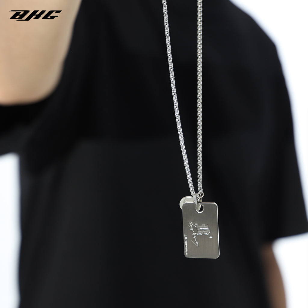 BJHG Logo Pendant Necklace
