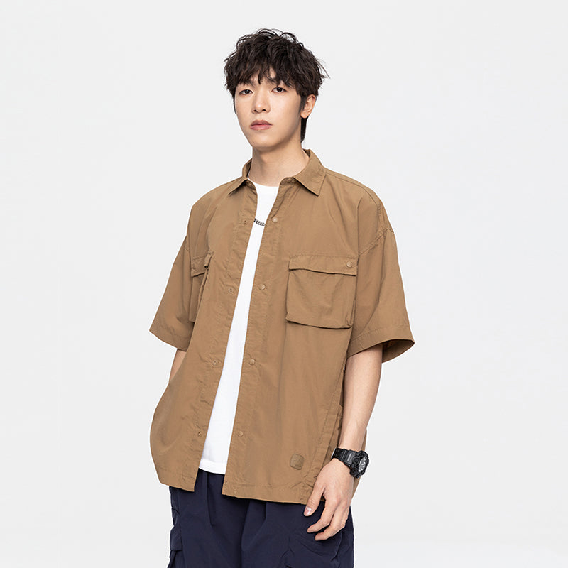 GTRG Paneled Button-Up Shirt